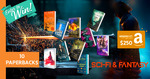 Win 10 Papebacks + $250 Gift Card from Book Throne