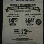 [VIC] $4.95 Value Range Pizza, $6.95 Traditional Pizza - Pickup Only @ Domino's Pizza, Broadmeadows