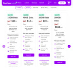 OnePass Mobile Prepaid SIM Starter Kit - 45GB 28-Day $12 (Ongoing $30), 280GB 365-Day $169 (Ongoing $240) @ OnePass Mobile