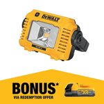 DeWALT 18V XR Li-Ion Cordless Compact LED Task Light - Skin Only $104.99 Delivered / C&C (Redeem Bonus 1.7Ah Battery) @ Bunnings