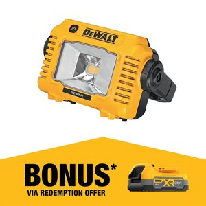 DeWALT 18V XR Li-Ion Cordless Compact LED Task Light - Skin Only $104.99 Delivered / C&C (Redeem Bonus 1.7Ah Battery) @ Bunnings