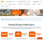 1/2 Price 30-Day Mobile Starter Pack: $12.50 for 4G 22GB, $15 for 30GB + 30GB Bonus, $17.50 for 50GB + 50GB @ Everyday Mobile