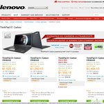 ThinkPad X1 Carbon Ultrabook $1025.10 Delivered from Lenovo