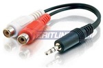 1x 3.5mm Male to RCA R/L Female Stereo Audio Cable - $0.79 with FREE Shipping - Meritline