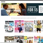 Zinio - Various Magazines 5 Issues for US $5 - Esquire, Marie Claire (US), Oprah, Elle (US)