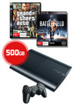 New 500GB PlayStation 3 + Battlefield 3 + GTA IV for $288 + Shipping or In-Store @ EB Games