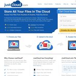 FREE- New Customers on The Unlimited Cloud Storage- "JustCloud"