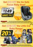 $40 Off coupon for Go Safe Focus Baby seat / Capsule $149  - SuperCheap Auto