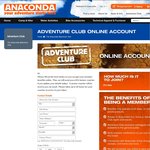 Anaconda $10 Store Voucher for Entering Contact Details