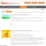Flexicar Carsharing Melbourne - Free Student Signup, Standard Signup 50% off with $15 Credit