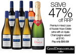 Mixed Case of 6 Hope Estate Wines + Ayala French Champagne $99.99 (Free Delivery) (Valued $190)