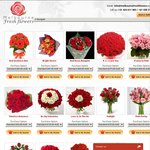 Valentine's Day Flowers (Early Bird Special) Free VASE on Any Purchases