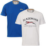Slazenger Men's 2-Pack T-Shirts White/Royal £5.59+ £0.99 Shipping (RRP £20+) @ Zavvi