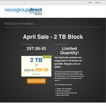 NewsgroupDirect Usenet Provider Sale - 2TB Blocks for USD $60 Normally USD $200