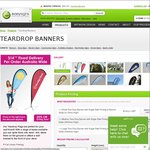 Easy Signs - 20% off Teardrop Banners w/ $14 Fixed Delivery Nationwide