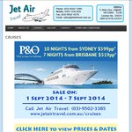 P&O Cruises | SYDNEY 10 Nights from $599 pp | BRISBANE 7 Nights from $519 pp @ Jet Air Travel