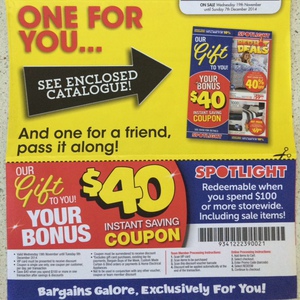 Spotlight $40 OFF Voucher When You Spend $100 or More (VIP Card Needed ...