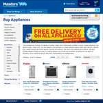 Masters: Free Delivery on Appliances for Spend over $500