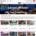 Triple Qantas Points with Selected Hotel Bookings for 72 Hours