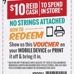 Free $10 Voucher at Reid Cycles (No Min. Spend, Instore) @ [Collingwood/Windsor/North Melb, VIC]