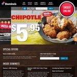 Domino's Pizza - Chef's Best $7.50, Traditional $7.45, Value $5, Extra Value $6.95
