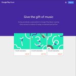 Google Play Music - Normally $11.99 Per Month - Now $5.99 Per Month (50% off)