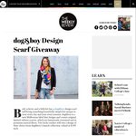 Win 1 of 2 Dog&Boy Design Scarfs Worth $189 Each from The Weekly Review [VIC]