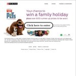 Win a Family Holiday Worth $3000 to $9,250 Plus 600 Runner Up Prizes from Purina
