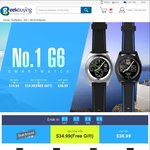 No.1 G6 Smartwatch $35 USD ($47 AUD) Delivered with Bonus Strap @ GeekBuying