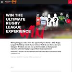 Win an Ultimate Rugby League World Cup Experience for 2