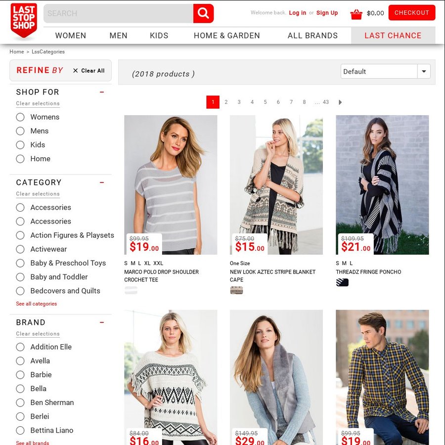 80% off @ Last Stop Shop - Free Delivery over $100 Spend + Free Click ...