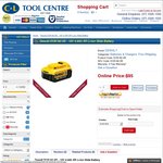 Dewalt DCB182-XE - 18V 4.0ah XR Li-Ion Slide Battery - $95 + Free Shipping @ Cltoolcentre.com.au