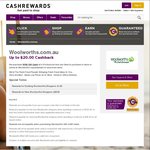 New Woolworths Online Customers Spend $120 Get $40 Cashback + 10% off $150 Spend + Free Delivery @ Cashrewards