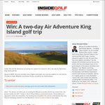 Win a 2D Air Adventure King Island Golf Trip Worth $965 from Inside Golf