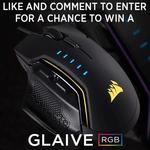 Win a Corsair GLAIVE RGB Gaming Mouse Worth $139 from Corsair