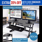 80cm Height Adjustable Sit/Stand Desk $175.20 Delivered @ Mytopia eBay
