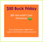 Win a US$50 Visa eGift Card from Giveaways Right Now