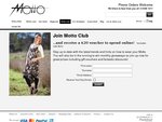 $20 to spend online at Motto for signing up to their mailing list (excludes sale items)
