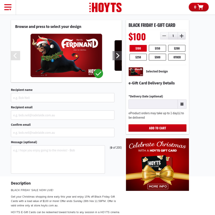 Hoyts eGift Cards 15 off (Purchase 100 or More) OzBargain Hoyts eGift Cards 15 off (Purchase 100 or More) OzBargain
