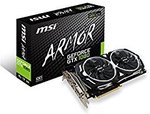 MSI GeForce GTX 1080 8GB Armor OC USD$510 + $15 Shipping (~AUD$694 Delivered) @ Amazon US