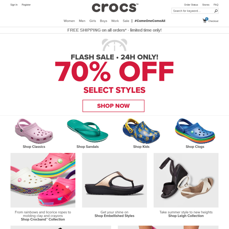 free crocs online
