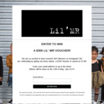 Win a $300 Kidswear Voucher from Lil’ Mr