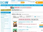 Big W Online - Buy 3 Movies Get the 4th Free + Free Postage (24 hours only)
