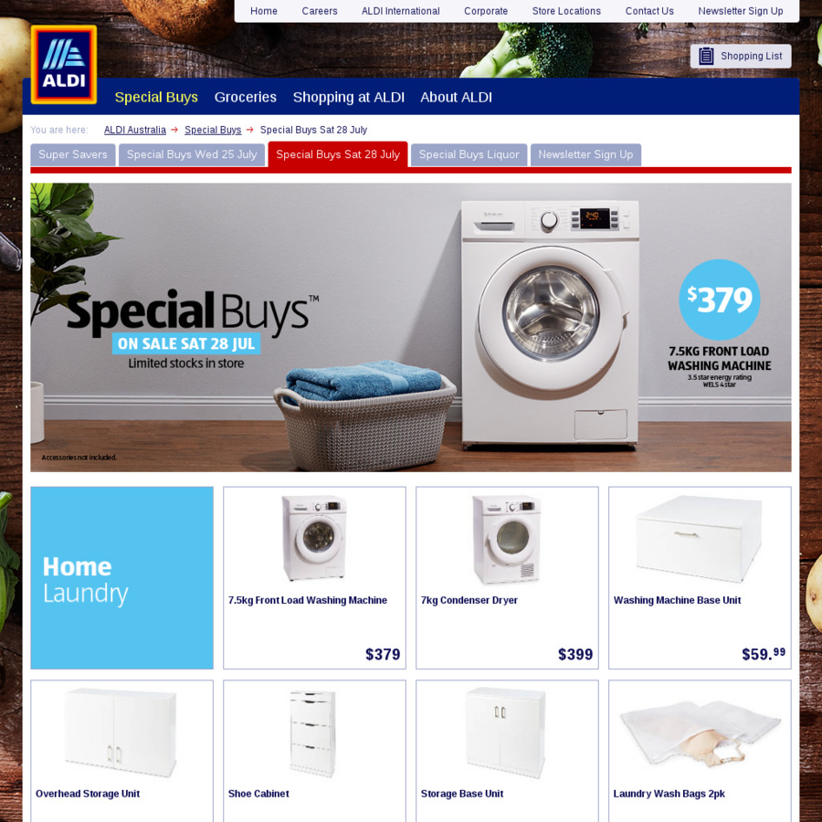 Aldi front load on sale washing machine