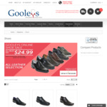 Stacey Adams Leather Shoe Clearance, $24.99 (Save up to $105) Free Delivery if Spend over $80 @ Gooleys