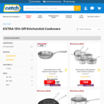 Extra 15% off Kitchen Aid Cookware with Club Catch (Also 10% off with UNiDAYS + 10% off with Gift Cards) @ Catch