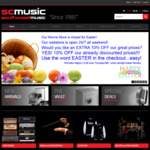 Easter Sale - 10% off Everything Storewide, Free Delivery on Most Items @ SCMusic 