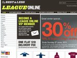 30% off* NRL & State of Origin clothing & sleepwear at LeagueOnline.com.au - 1 week only