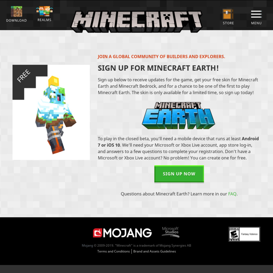 Minecraft Earth Skin kostenlos freischalten