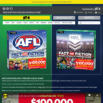 Win $100,000 Cash with Purchase of AFL or NRL Fact or Fiction Trivia Games from Giftbox